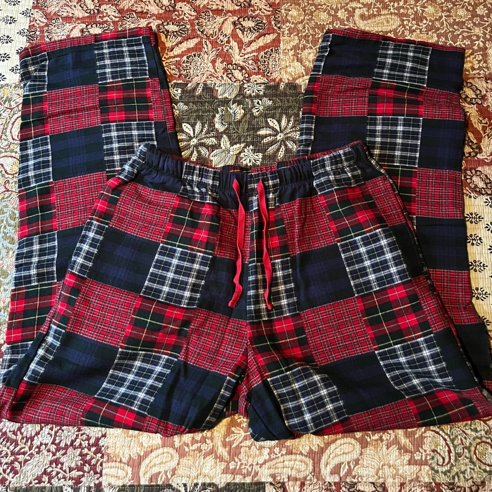 💤 LL Bean Mens checkered Pajama bottoms 😴